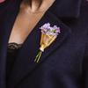 Wearable Flower Bouquet Brooch – Elegant Floral Pin For Women, Wedding Party Dress Accessory, Creative Bouquet Design