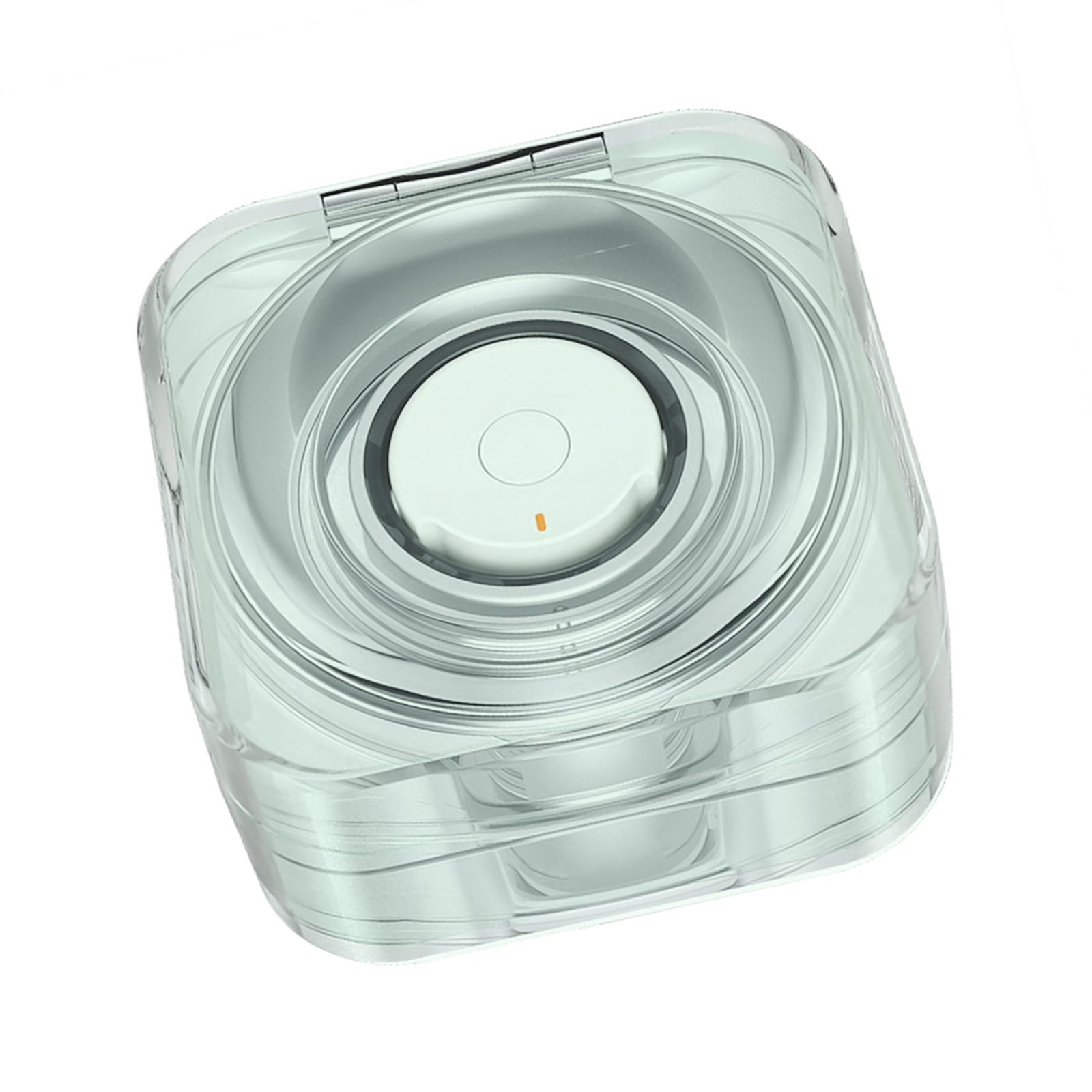 Беспроводной зарядный бокс TPU чехол для Galaxy Ring Health Ring фитнес-трекер зарядный чехол защитный чехол нецарапается зелёный