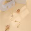 Stylish Meteors Inspired Long Necklace Sophisticated Long Necklace With Meteors And Crosses Details Neck Chain Accessory