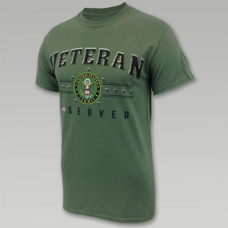 United States Army Veteran I Served Tee new T shirt Green 2XL