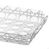 Rectangle Serving Tray Decorative Display Clear Tea Water Plate Rectangular Art for Kitchen