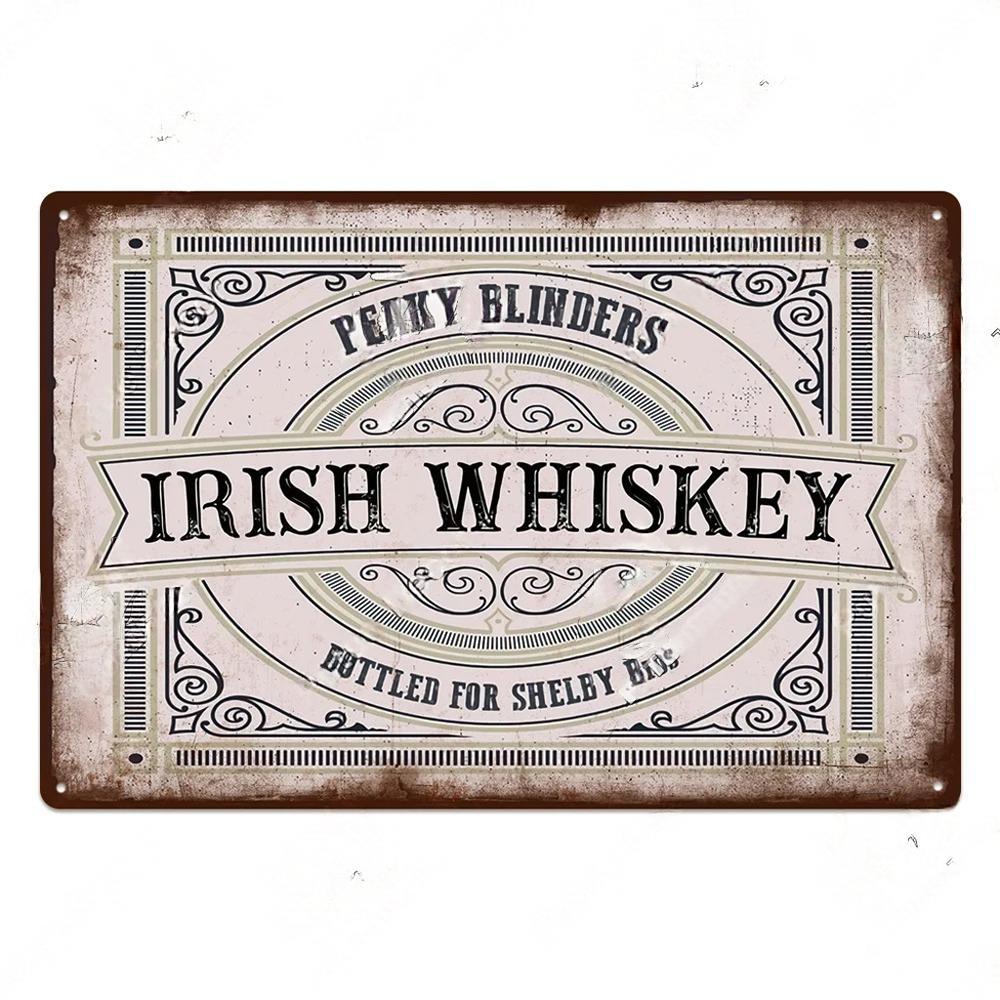 

FJ Виски Постеры Табличка Винтаж Металлическая Жестяная Декор Металлические Знаки Пин-ап Девушка Ретро Настенное Украшение для Бара Клуба Паба 20x30cm
