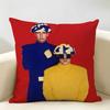 Music PPet Shop Boys Band Cushion Cover Natural Linen Organic Fabric DoubleSided Printing Room Sofa Decor Pillow Case