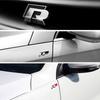 AABIP1 3D Metal Car Body Sticker RLine R Emblem Sticker For Volkswagen Passat b6 Golf Amarok T5 Phaeton Polo Car Body Decoration Paster