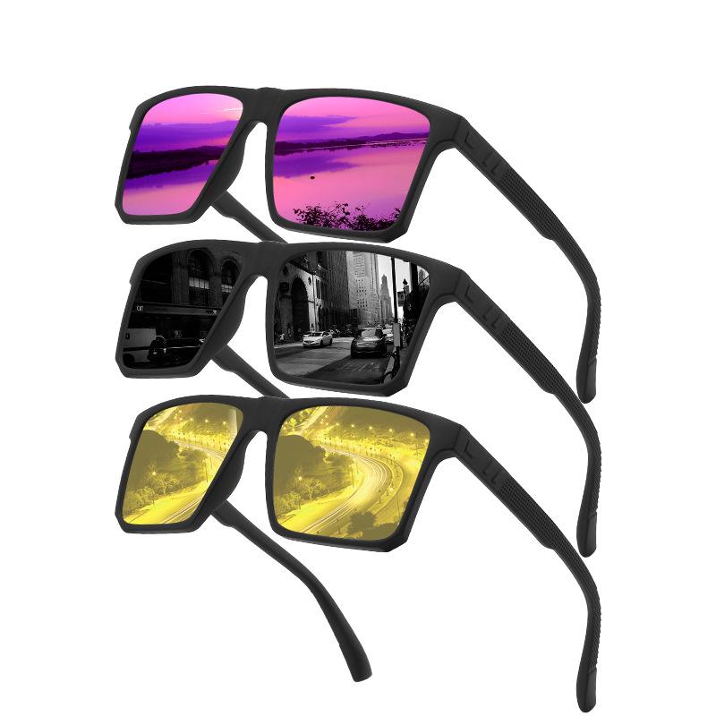 New Cross Border Men's Women's Outdoor Polarized Sports Sunglasses Square Colorful Trendy Glasses Cycling Driving