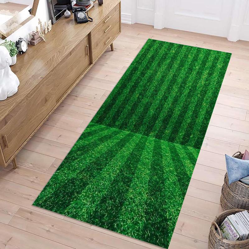 1 Piece Football Field Area Mat Spring and Summer Outdoor Carpet Home Decoration Living Room Bedroom Game Room Youth Room Rugs