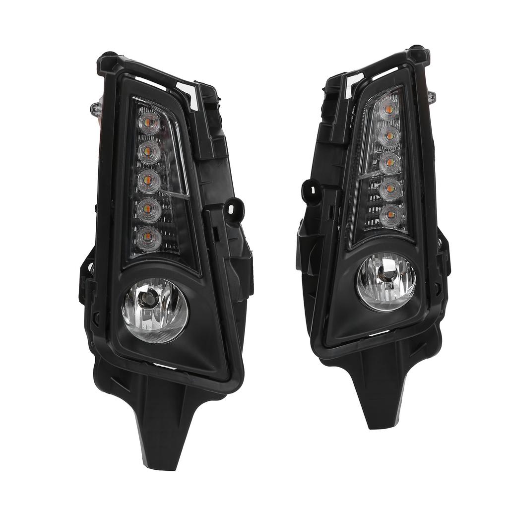 2 Stück LED Tagfahrlicht Blinker Halogen Nebelscheinwerfer Weiß Gelbes Licht Ersatz für Hiace Commuter GL H300 19-20