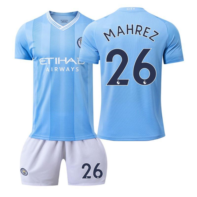 2324 Manchester City's Home Football Uniform No. 9 Harland 10 Glalish 17 De Braunet Fan Version Short Sleeves