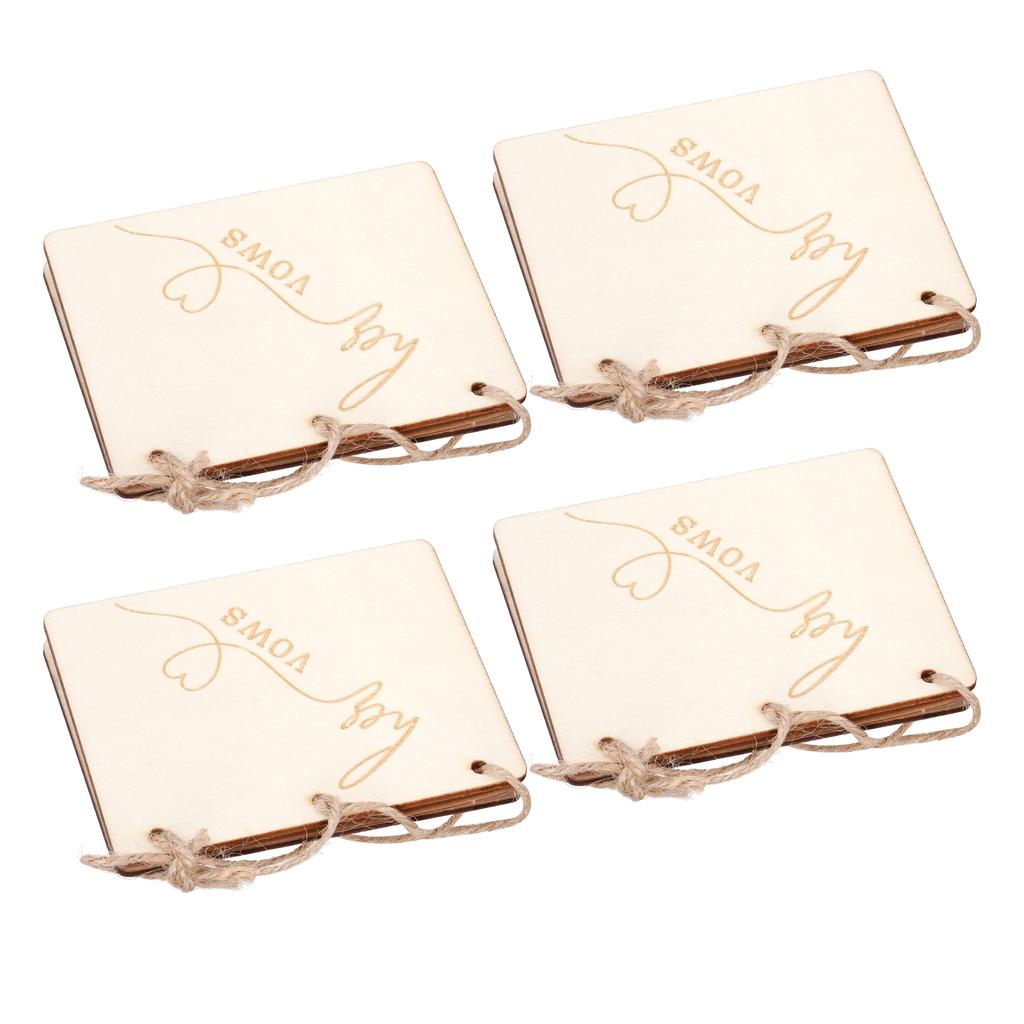 2er Set Hochzeitsheft Jubiläumsbücher Notizbuch Foto-Requisiten Dekoration Geschenk