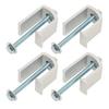 4 Sets Truck Tool Box Clamp Rust Proof Aluminum   Durability Tie Down Clamp for Vehicles