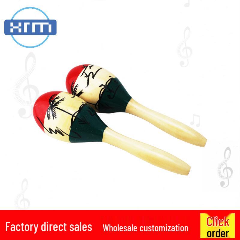 

Расписной кокосовый шейкер деревянный песочный шар - инструмент Орфа (1 кусок) -