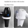 Bathroom Hair Dryer Holder Stand with Shelf Wall Mounted Organizer for Hair Dryer Styling Tools & Toiletries Space Saving Storage Rack