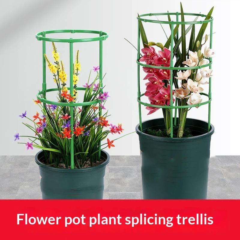 6/18/24 Pcs Adjustable Splicable Plant Support Cage For Indoor Outdoor Potted Climbing Plants