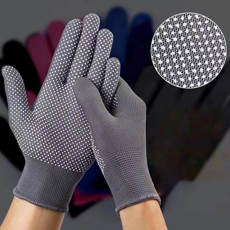 12Pair Breathable Nylon Gloves Non-slip Work Gloves For Cycling Fishing Camping Unisex Work Protection Labor Protection Gloves