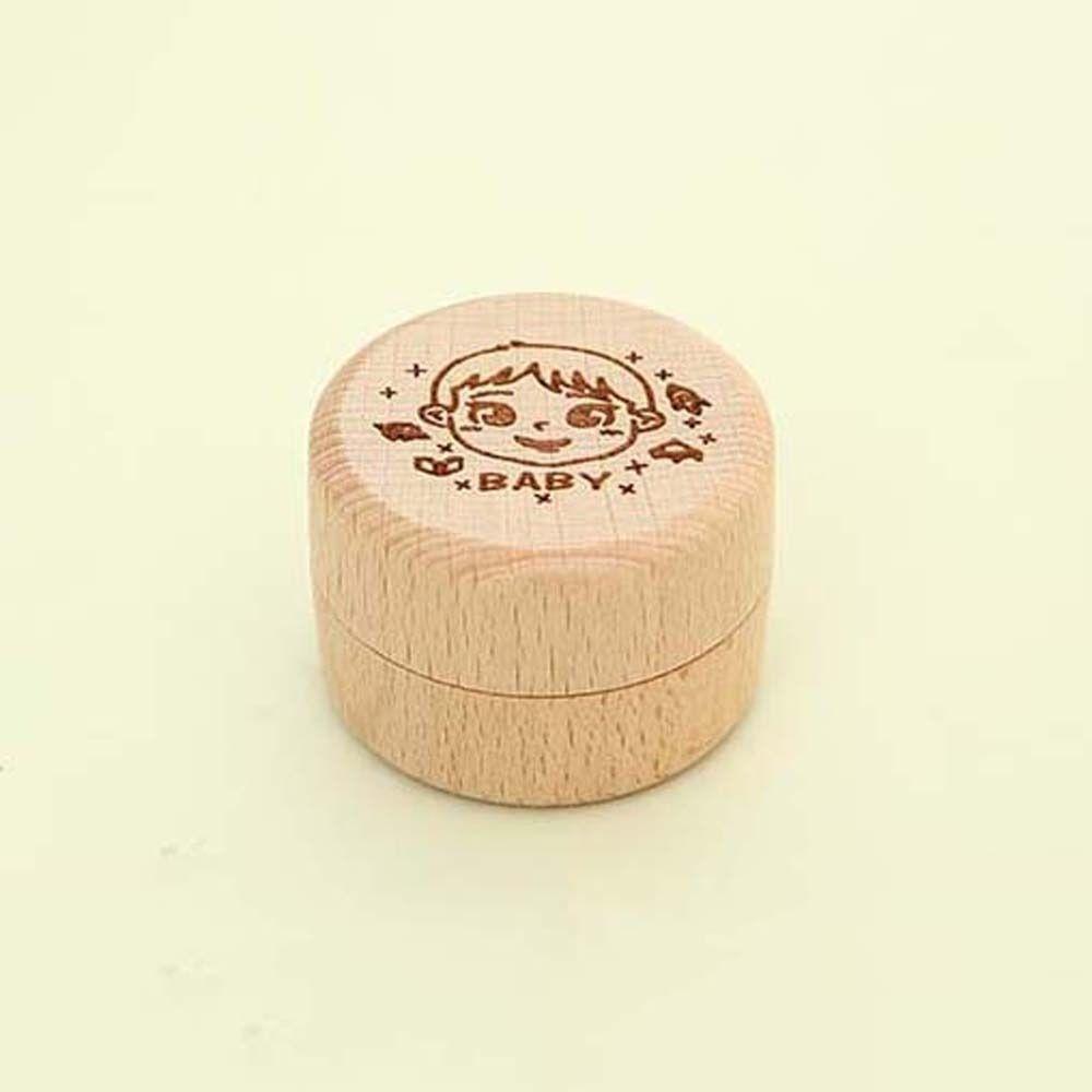 Wooden Milk Teeth Organizer Primary Teeth Tooth Fairy Box Portable Deciduous Tooth Case  Children