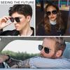 Retro Square Sunglasses for Men and Fashion Fine Metal Frame Trend Sunglasses [SHEEN KELLY] Women,