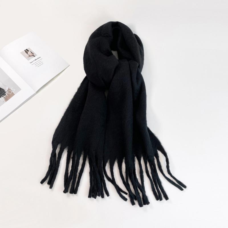 Solid Color Scarf Women's Winter New Imitation Cashmere Scarf Multi-color Warm Scarf Long Shawl