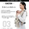 Carmate Baby Coolmax for BC111 (Ailebebe) Carrier, 3-Way, Fabric, Newborns, Front-In/Front-Out Carry,