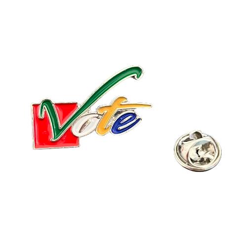 Brooch Order of the Eastern Star VOTE Letter Collection Green Red Blue Enamel Pearl Lapel Pin OES Brooches Jewelry classic&Imitation Rhodium Plated