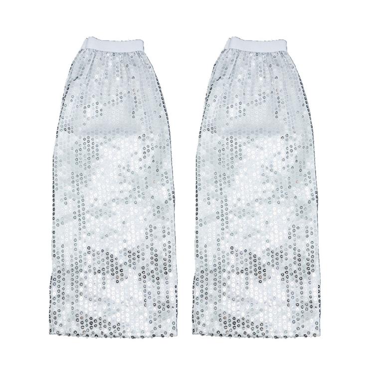 Disco Themed Performances Props Set Fashionable Leg Sleeves Costume Accessory For Dance Shows And Special Occasion