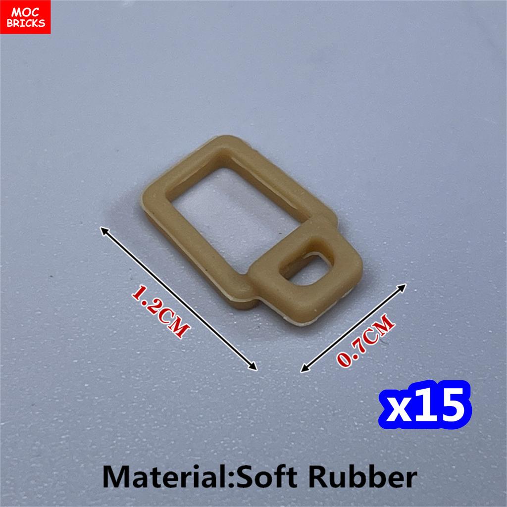 MOC Bausteine 4CM Figur Kleidung Weiche Gummi Leggings Waffenzubehör Bausteine Spielzeug für Kinder Puppen Weihnachtsgeschenke