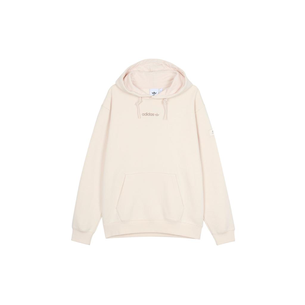 Adidas Originals Trefoil Logo Print Hoodie Men Tops Off-White HM2654