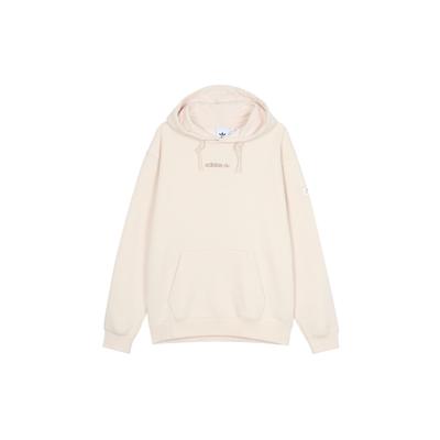 adidas Sudadera con Capucha Estampado Logo Trefoil Originals Hombre Tops Blanco Roto HM2654