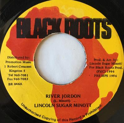 7inch Record SUGAR MINOTT  River Jordon BR046 Black Roots 1996 Jamaica Reggae Ska  Dub Used