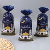 100pcs Eid Mubarak Gift Bags Plastic Candy Cookie Bag Ramadan Kareem Decor Islamic Muslim Party Supplies Eid Gifts Bags