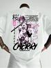 Japanese Style Anime Cherry Blossom Graphic Tee Casual Tops 100 Cotton Unisexs Tshirt Summer Breathable Comfortable Streetwear