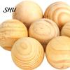 Clothes Storage 5Pcs Cedar Ball Moisture-proof Long Lasting Aroma Light Scented Round Shape Easy Block to Carry Mustiness Prevention Compact Wood for