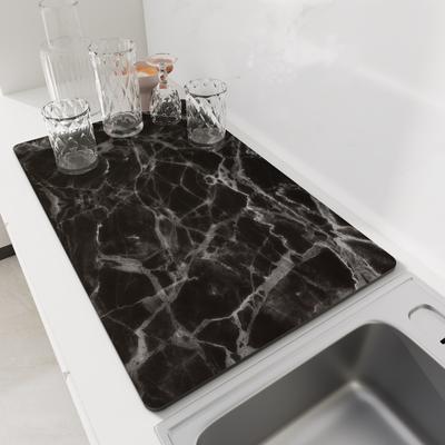 Kitchen Mat Absorbent Coffee Mat Dish Drying Mats Quick Dry Drain Pad Tableware Non-slip Draining Placemat Kitchen Faucet Rug