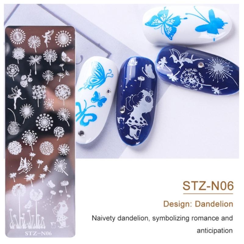 Nail Stamping Plate Animal Flower Nail-Image Stamp Plate Manicure Stencil Tool