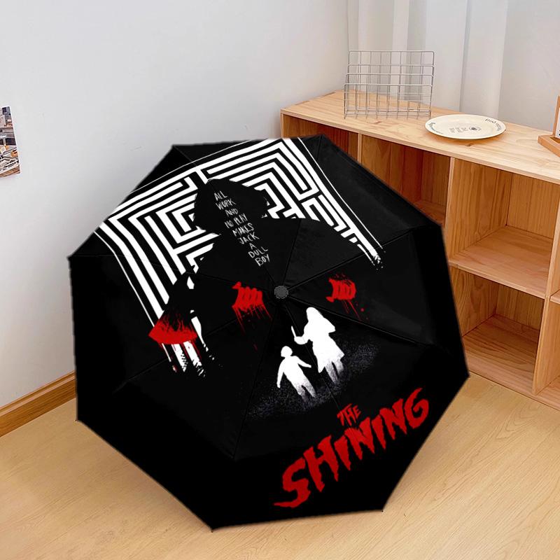 1 PC Automatic Folding Umbrella - Cartoon Pattern, Portable & Foldable Design with 48 Ribs, Christmas Birthday Gifts