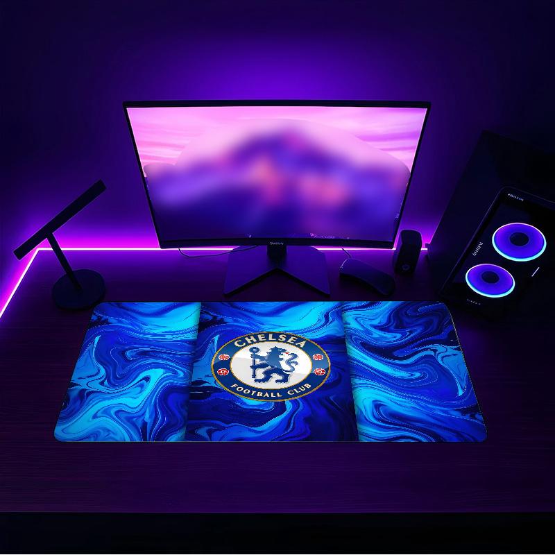 Chelsea F (1) Mouse pad with a non slip rubber base suitable for home offices and an ideal gift for gamers