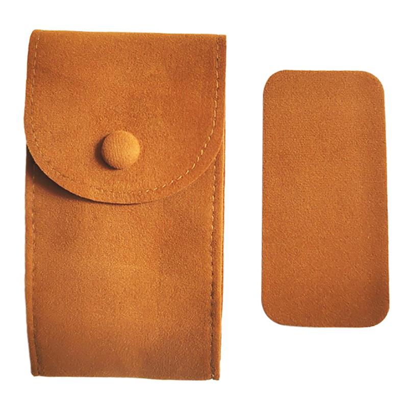 Velvet Snap Watch Soft Storage Bag Flannel Men Women Travel Case Portable Ring Necklace Bracelet Organizer Gift Packaging