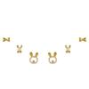 Compact S925 Silver Bow Stud Earrings for Women - Simple, Versatile, Celebrity-Inspired Cold Style Jewelry