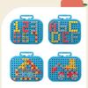 Ungiftige 3D-Puzzle-Spielzeuge Rollenspiel Werkzeugkasten Bohren Montage Lernspielzeug Kinderspielzeug Werkzeugkasten Elektrischer Bohrer Schraube Mutter