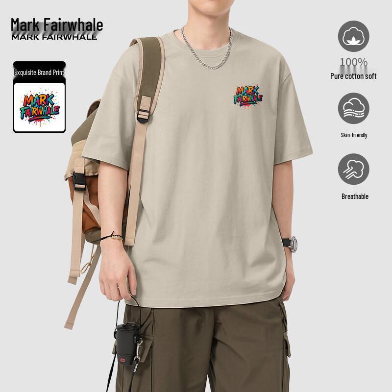 Mark Fairwhale Men s Casual Breathable Cotton Short-Sleeve T-Shirt 2XL