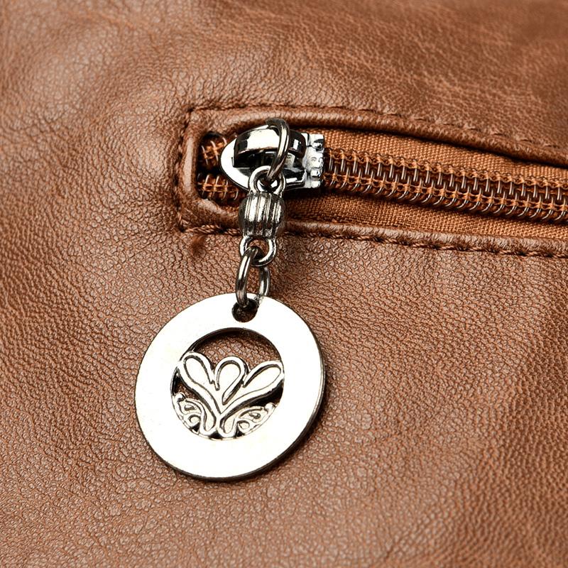 Damen-Umhängetasche aus weichem Leder, große Kapazität, Damentasche mittleren Alters