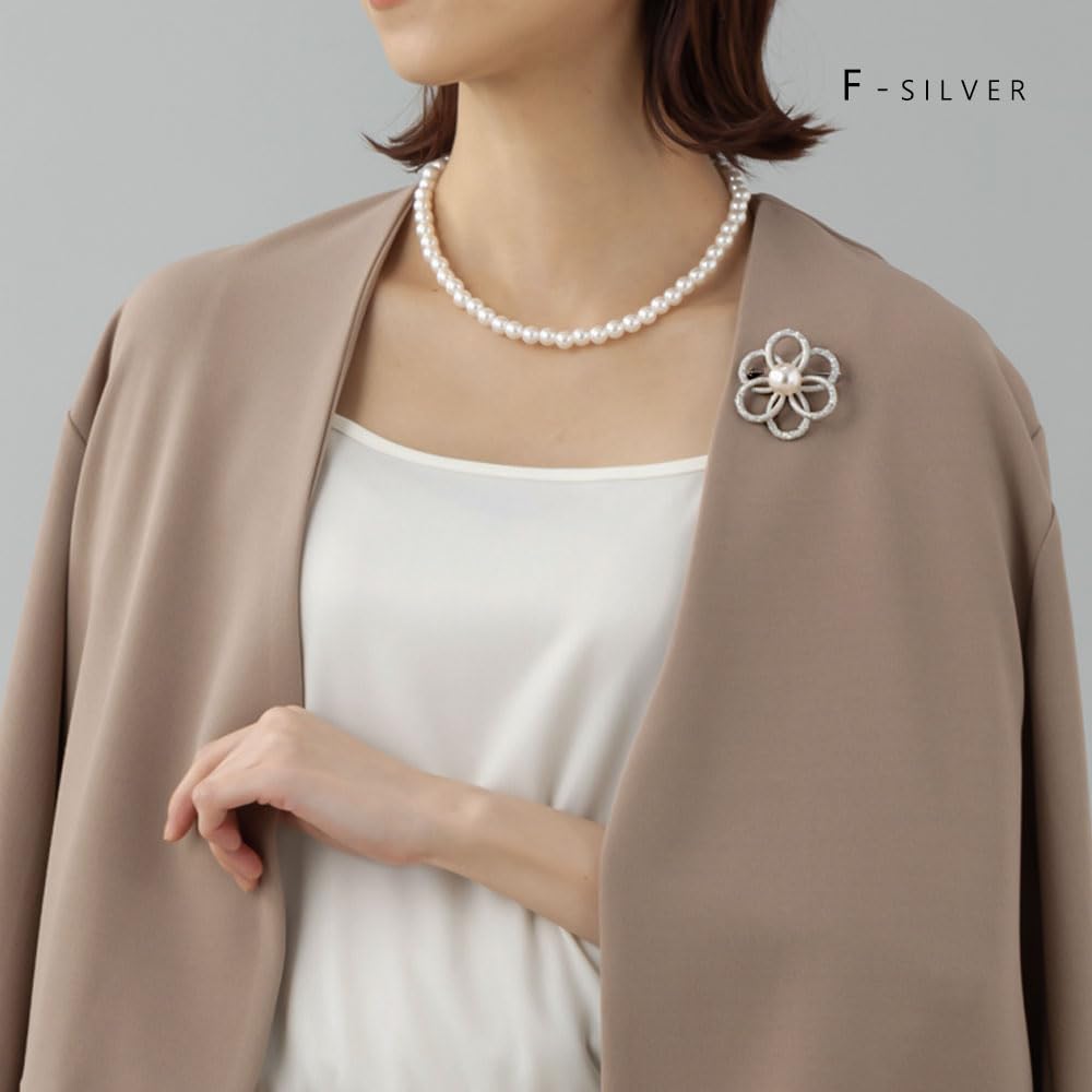 JewelVOX Brosche Perlenstein Korsage für Schuleintritt Abschluss Beliebt [JewelVOX] Zeremonie, Zeremonie, Hochzeit, Marke, Erwachsen, Niedlich, Stilvoll, ([G]