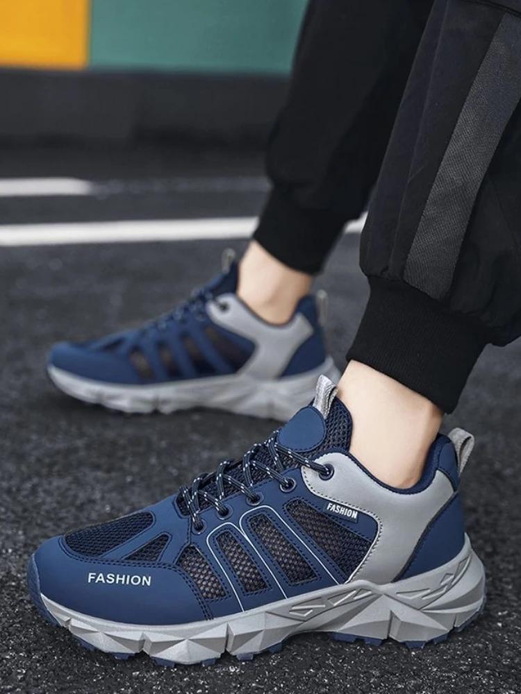 Running Sports Shoes for Men Outdoor Jump Jogging HikingTrekking Simple On Sale High Quality Low Price Light Man Casual Sneaker