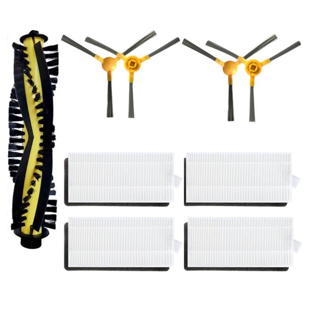 

For Tesvor X600/X500 Pro/X500/M1/T8/M6 Sweeping Robot 4 Side Brushes + 1 Main Brush + 4 Filters Accessories Set A