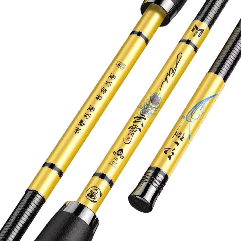 Ultra-Hard, Ultralight Taiwan Carbon Fishing Rod: 28/19 Action, Extremely Fine Design for Crucian Fishing