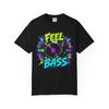 Feel The Bass Turntable T-Shirt | DJ Vinyl Music Tee