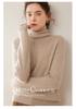 Cashmere Stack Collar Sweater: 2025 Autumn/Winter Women's Loose Slimming Korean Style Pullover Base Layer.