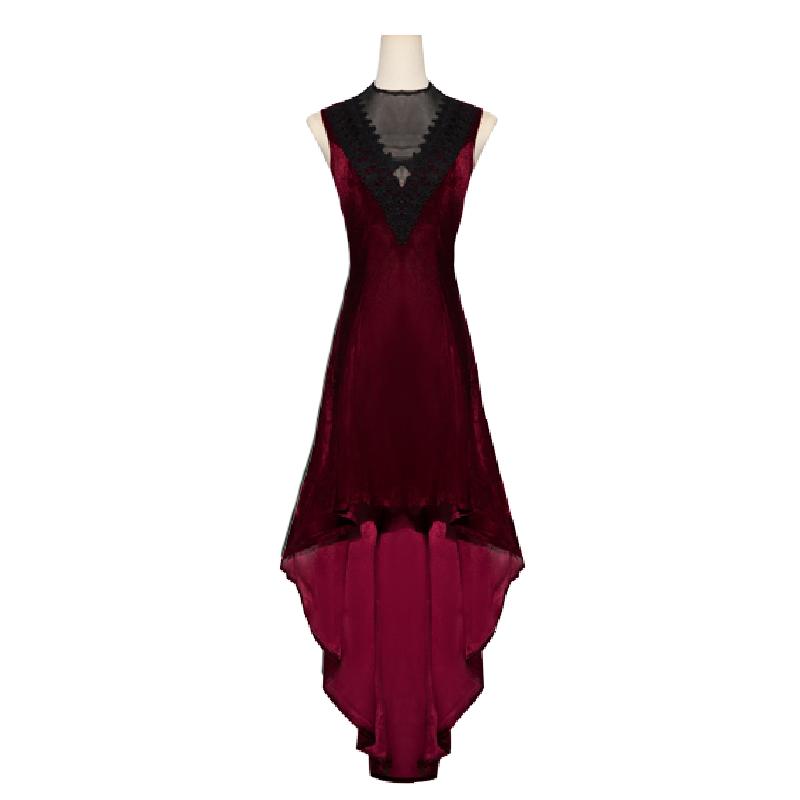 

Medieval Style Retro Sexy Dresses Gothic Cosplay Custume Halloween Party Props XXXL червоний