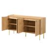 Modern and Simple Sideboard, Modern Sideboard Cabinet Sideboard Storage Buffet Living Room Set, 140L x 38W x 75H(cm)