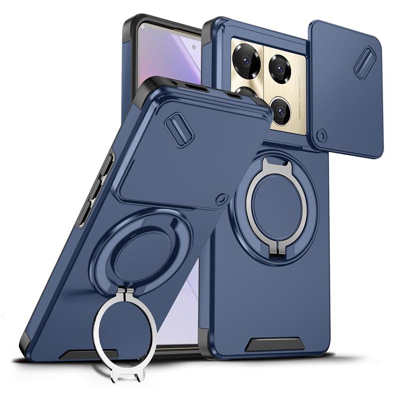 Shockproof Armor Slide Camera Case For infinix Note 40 Pro 5G 4G 50 Pro+4 Plus GT 20 Pro Magnetic Ring Holder Lens Protect Cover