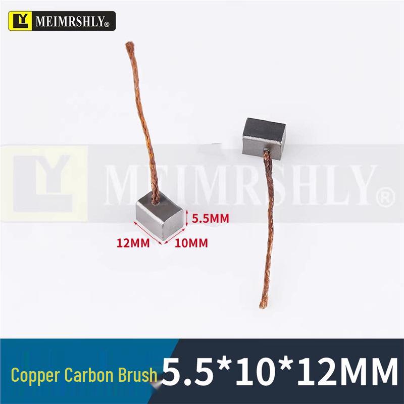 Compatible Carbon Brushes for Valeo, Remy, Jenory, Hanla Alternators - 4.5x6.5x17 mm, High Wear Resistance